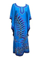 Free Size Long Kaftan Beach Cover up fits 16,18,20,22,24,26