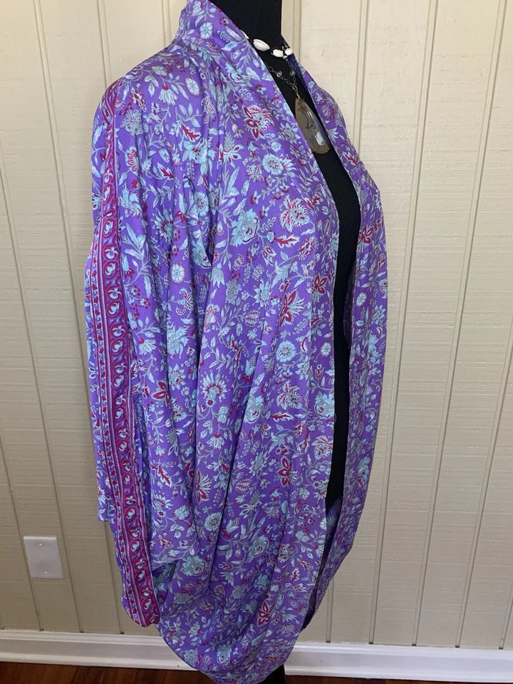 Kimono único para mujer Boho Fairy Festival listo, flor niño bruja vibraciones ✌🏻☮️ Foto 4 de 4