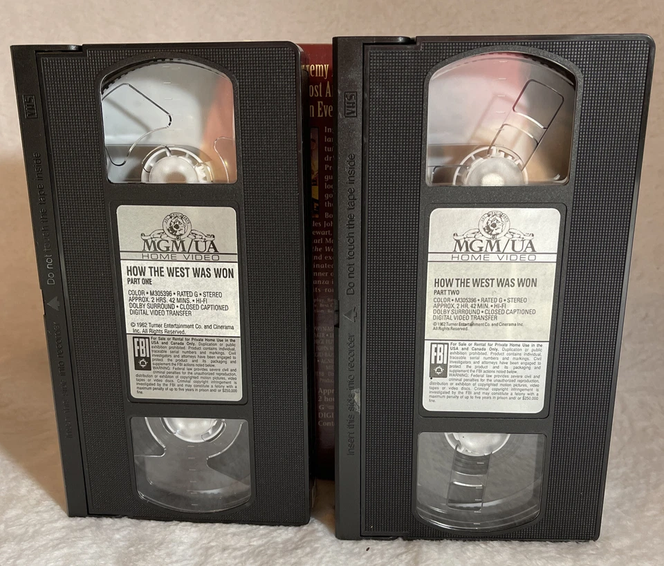 How The West Was Won VHS 1962 Henry Fonda Gregory Peck John Wayne 3 Oscars - Image 3 of 4