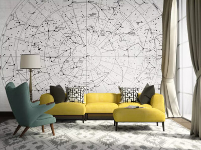 3D Circular Map KEP4392 Wallpaper Mural Self-adhesive Removable Sticker Kay
