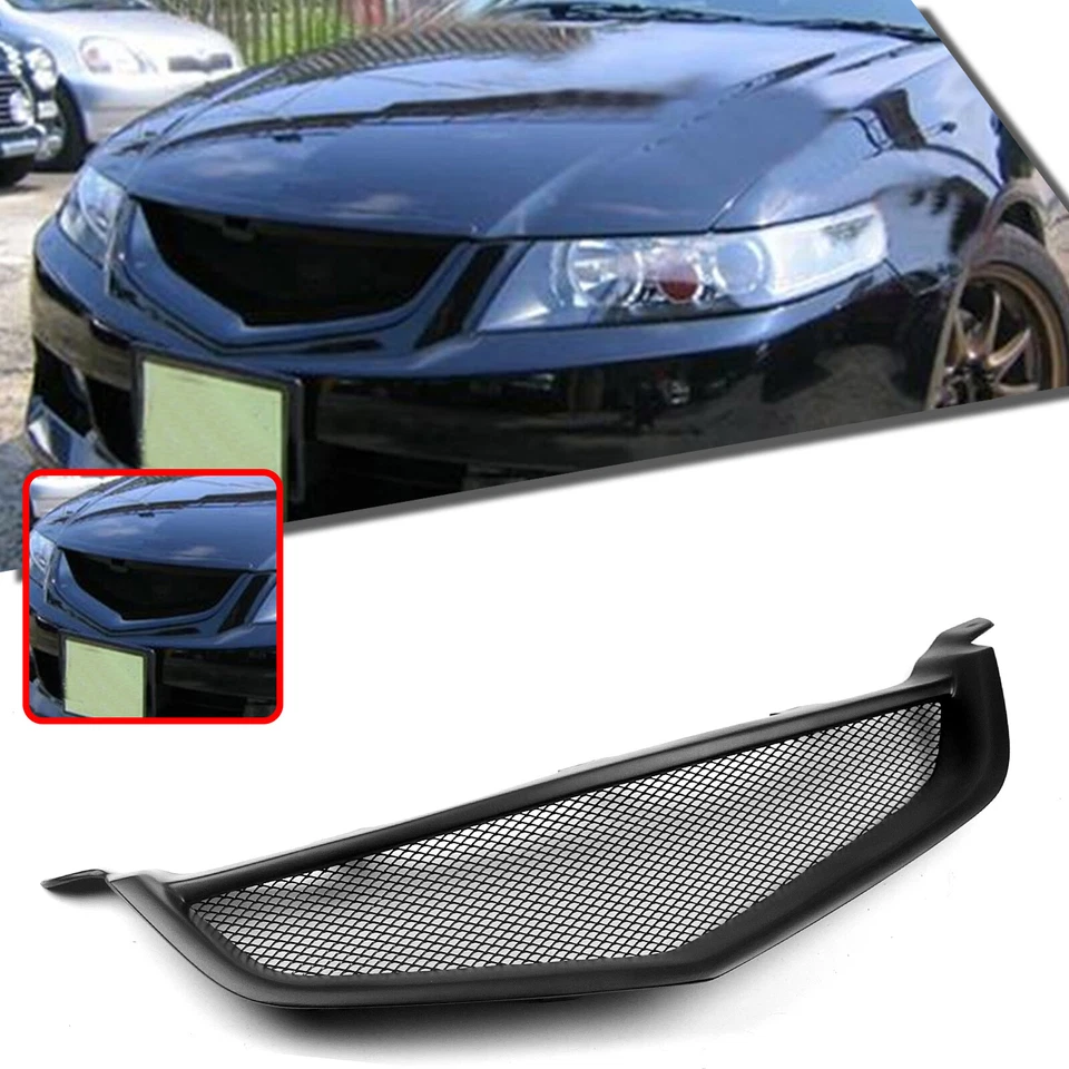 Parrilla de parachoques delantero de coche para Honda Accord CL7 Euro R Acura TSX 2003-2005 1x Foto 3 de 4