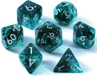 Ocean Moss Dice Set for DND - Unique Aquamarine Ocean Moss for Role Playing Game
