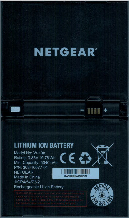Netgear W-10a Replacement Battery W10a 5040mAh For all Nighthawk Mobile Hotspots