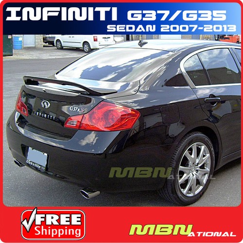 For G35 0713 G37 0911 Sedan Rear Trunk Spoiler Painted WV2
