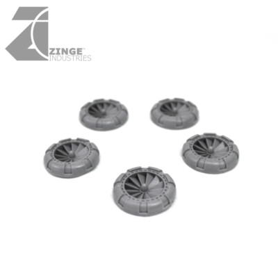 Zinge Industries Lüfter groß 30 mm detailliert x5 Landschaft Umbau Bits neu S-FAN02