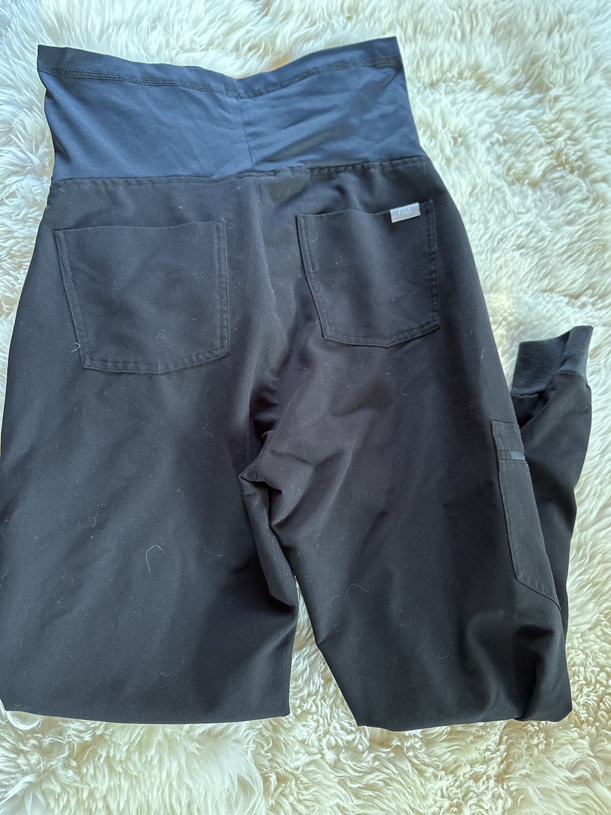 FIGS Pants Women's Size Small Maternity Pants Joggers Black Technical Collection eBay