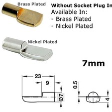 Hafele Strong Shelf Supports 5 7mm Plug In Wood Shelves Stud Pin Cabinet 12 pack