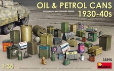 Oil & Petrol Cans 1930-40s (Diorama Accessories) 1:35 Plastic Model Kit MINIART