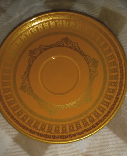 Yellow & Gold Teacup & Saucer by TEA VEDA* Inspiring Quote Inside Rim - Picture 5 of 8