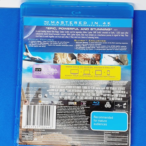 After Earth Blu-ray Will & Jaden Smith Aus Region B Bonus Disc Edition - Picture 3 of 7