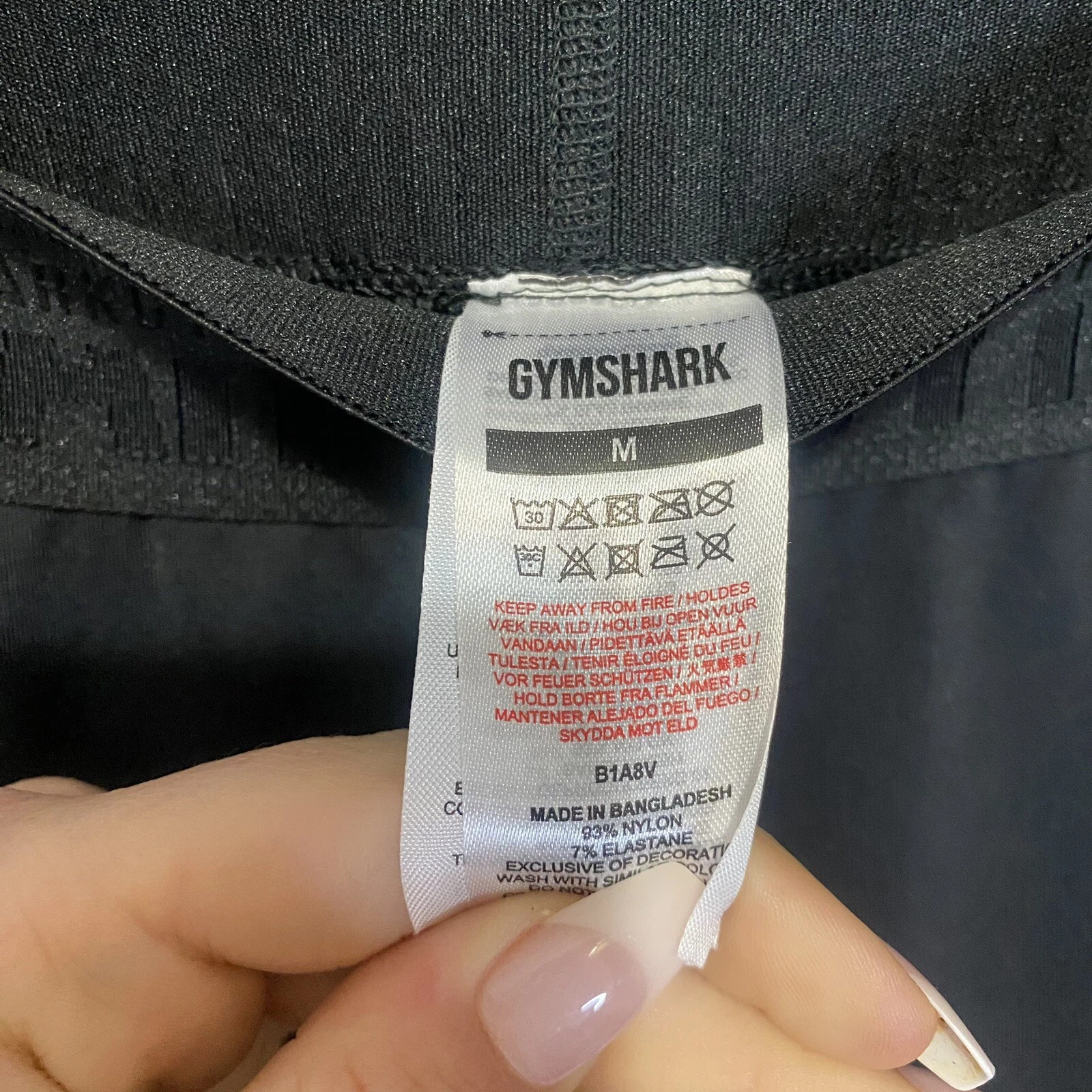 gymshark mid rise elastic waist band seamless logo leggings