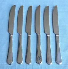 New Oneida ICARUS Glossy Set of 6 Dinner Knives Stainless Flatware
