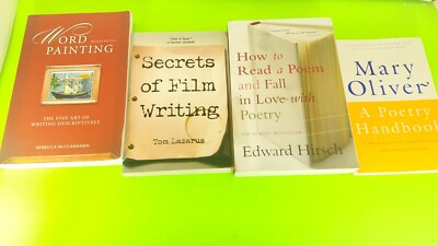 4 Books about Learning Write, Word Painting Poetry Handbook Secrets Film Writing
