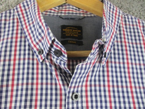 Industrie Shirt Large Button Down Collar Long Sleeve - Cotton - Picture 6 of 12