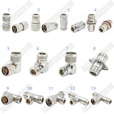 1x N Male Female to N Male Female Plug Jack 3Way T Type Adapter RF Connector