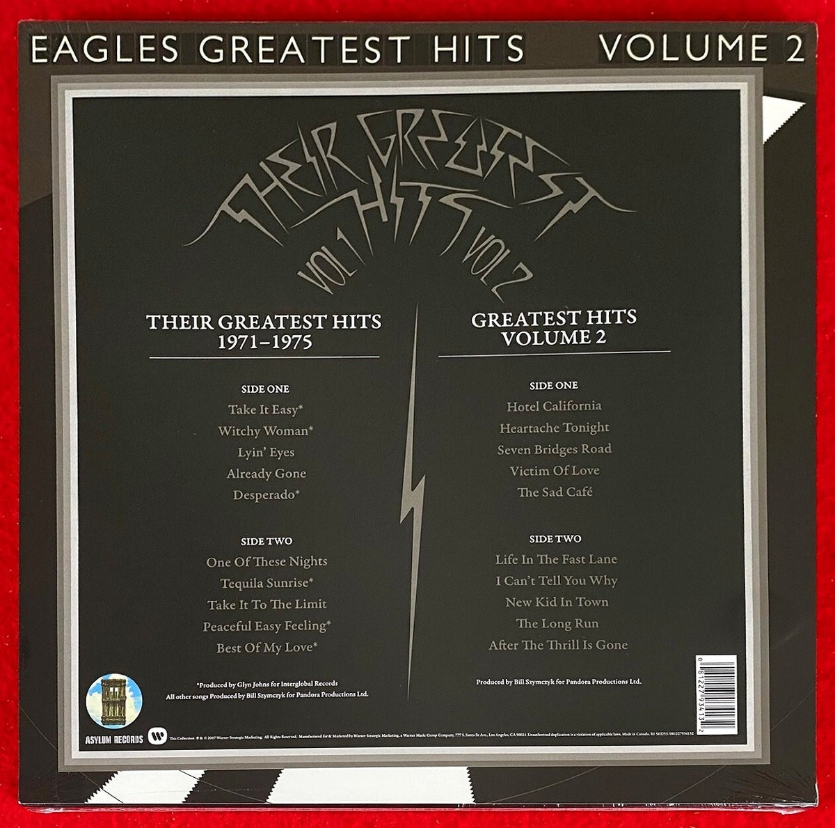 The Eagles – Their Greatest Hits Volumes 1 & 2 – SEALED – 2x