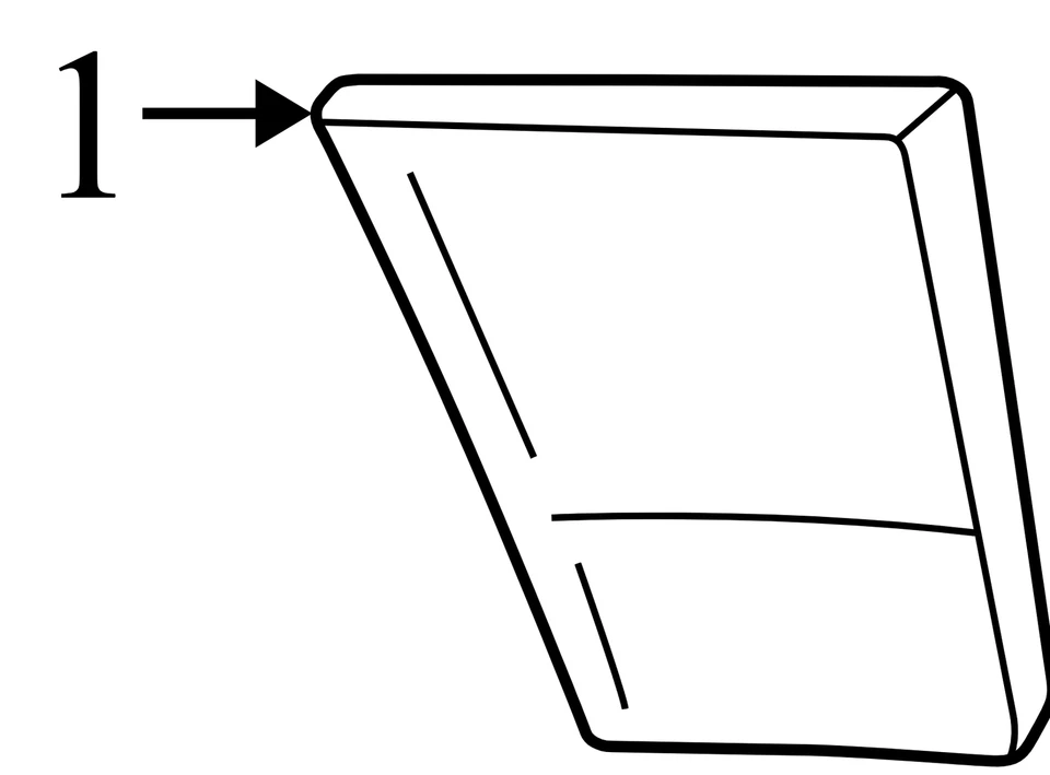 2003-2011 Lincoln Town Car FR Fender Molding Used 6W1Z16036APTM OEM Foto 2 de 4