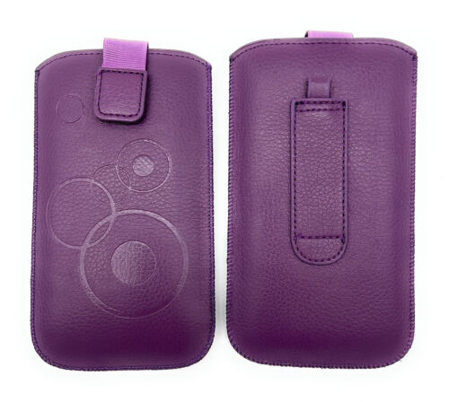 Mobile phone bag protection case sleeve belt bag purple for Nokia 110 4G 2023 - Picture 1 of 4