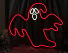 14"x13" Halloween Ghost Flex Led Neon Sign Night Light Lamp Shop Bar Party Décor