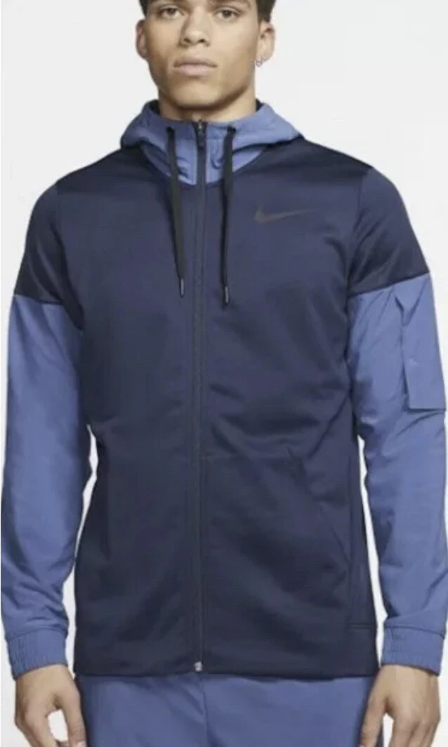 NEW! Nike Therma Full Zip Hoodie Men’s (Size Medium) BV6309-451 - Obsidian