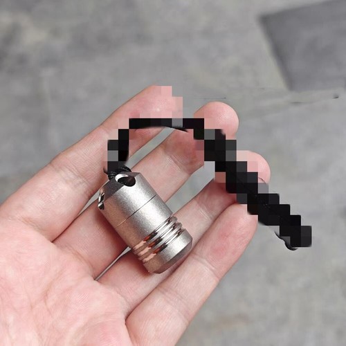 PEI Titanium Alloy Waterproof Pill Holder Case EDC Portable Keychain Pendant - Picture 5 of 17