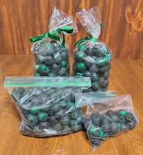 Decorative Bowl Filler Green Glitter Balls Bowl 4 Bags Total