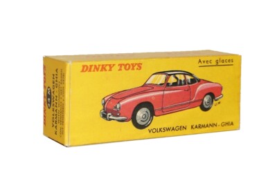 Dinky Toys N°24M Volkswagen Karmann Ghia Rouge, échelle 1/43, Boîte D'origine
