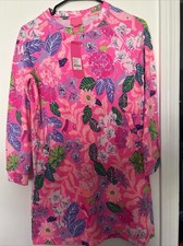Lilly Pulitzer Best Of Friends MINI BEACH COMBER DRESS Pink Isle Girl XL 12-14
