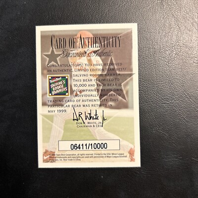 C54d pat Burrell, 1999 team best Salvino s rookie Bammers 10,000