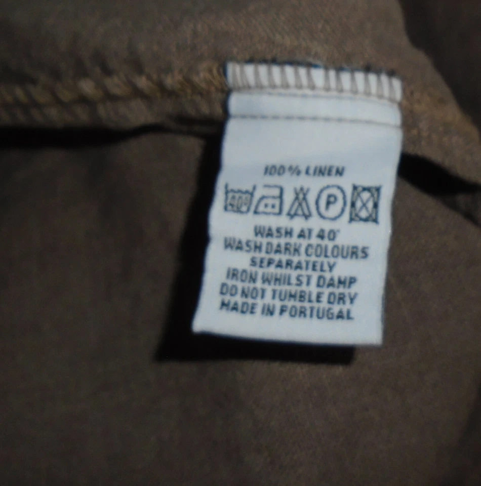 Hobbs Flared Skirt dark brown long maxi 36 inch length 100% linen Size 16 vgc - Image 3 of 4