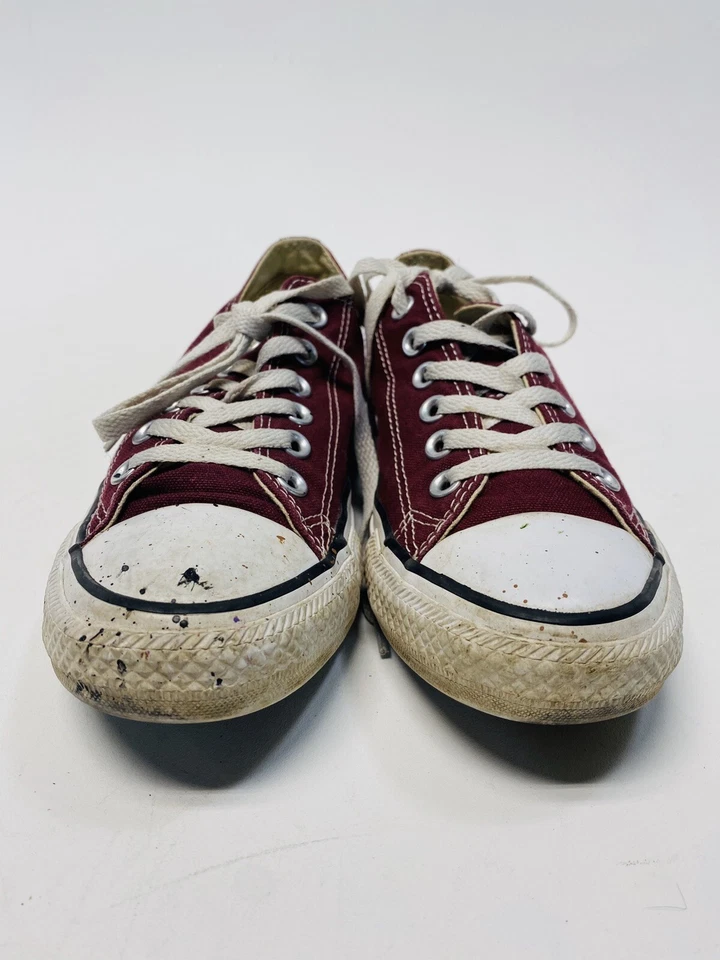 CONVERSE ALL STAR Chucks Taylor parte superior baja granate talla 5 raro envío rápido gratuito Foto 3 de 4