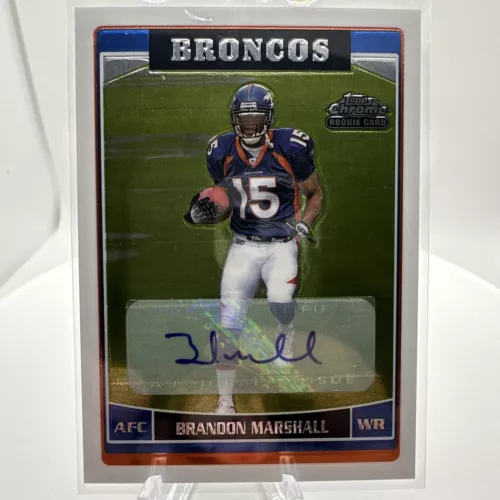 2006 Topps Chrome - Rookie Autographs #263 Brandon Marshall AU RC Broncos UCF