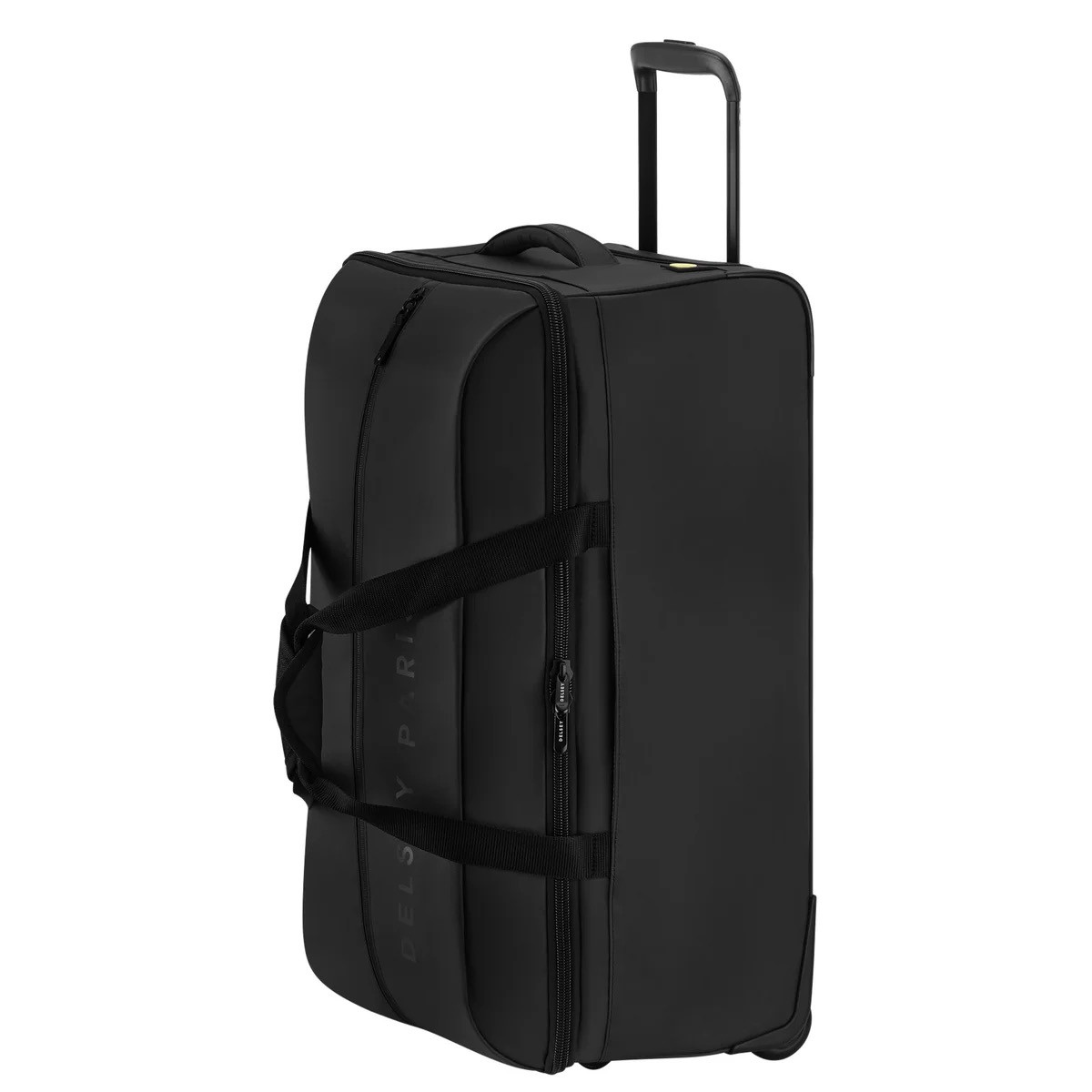 Delsey Paris Torrent Rolling Duffel Bag Waterproof Bag Travel Luggage Black