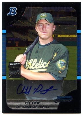 2005 Bowman Draft Picks & Prospects Chrome #BDP174 Cliff Pennington AUTO Rookie