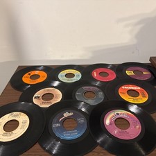 10 Disco Funk Electro 45 RPM Vinyl Lot Michael Jackson Herbie Hancock Newcleus