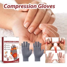 Fingerless Arthritis Compression Gloves Hand Pain and Tendinitis Relief 1 Pair