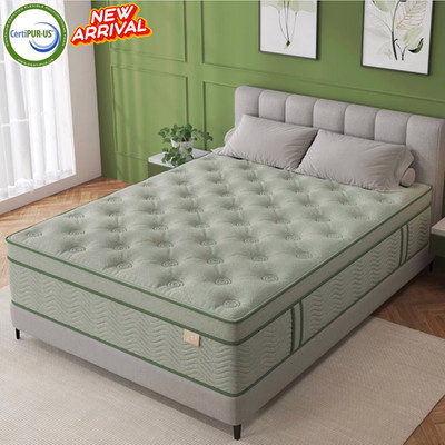 King Hybrid Mattress 10in Gel Memory Foam Euro Top Medium Firm Colchon King Bed