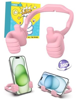 Cell Phone Stand Thumbs Up Lazy Phone Stand - Phone Holder 2025 College Pink