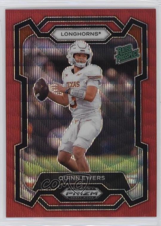 2024 Panini Prizm Draft Picks Rated Prospect Ruby Wave Quinn Ewers #191 1gg4