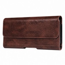 Synthetic Leather Phone Pouch with Zippered Side Section Handscomplimentary