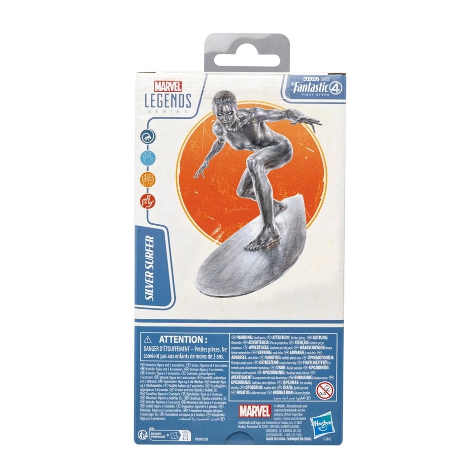Figura de acción Hasbro Marvel Legends Silver Surfer (Fantastic 4: First Step) 6 pulgadas Foto 3 de 4