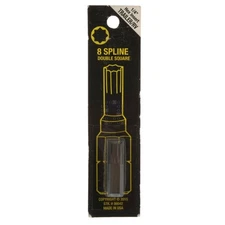 Best Way Tools 86642 #8 Spline (Double Square) Screwdriver Bit, 1" Length