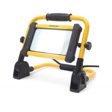 Work Light Yellow 50w Folding LED 230v IP65 6000K Stanley SXLS31337E