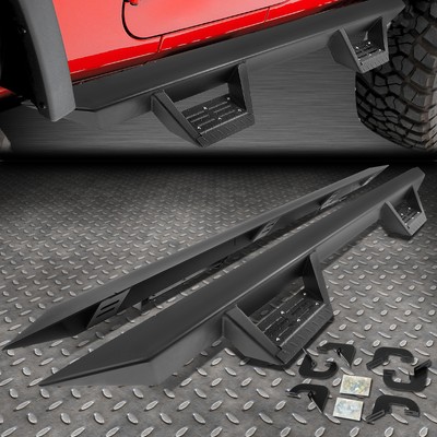 FOR 07-19 SILVERADO SIERRA EXTENDED CAB STEEL 3'' DROP STEP BAR RUNNING BOARD