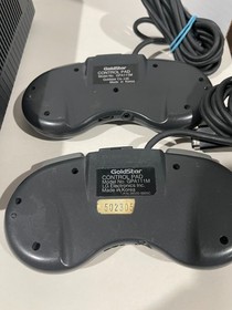 Gold Star Variant of Panasonic 3DO Goldstar Console  2 Controllers NTSC Tested
