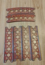 Gilbert Erector Set 1920's Red Painted 6" Channel Girder Set of 6