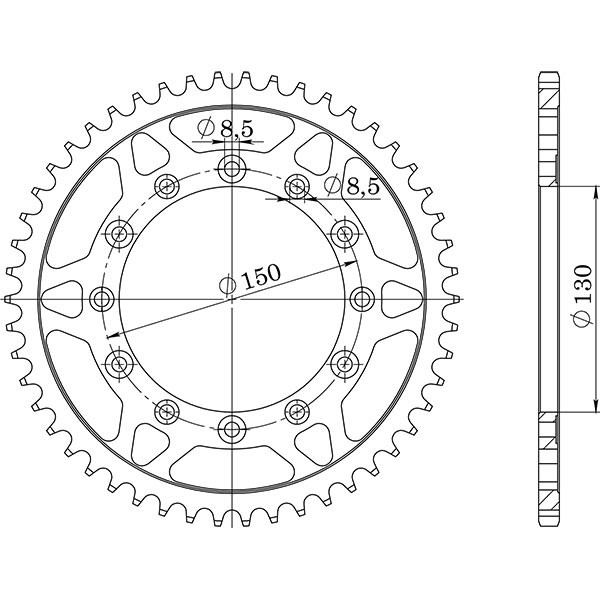Zahnrad Stahl P520 - Z49 (DIS.10304)-image