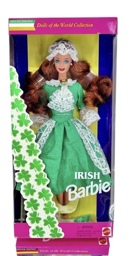 Lot Of 3 Vintage Barbie Dolls Of The World Mattel 1994 NRFB German, Irish, Polyn - Picture 6 of 10