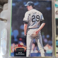 1992 Topps Stadium Club Jack McDowell Rookie Card #52 Chicago White Sox. rookie card picture