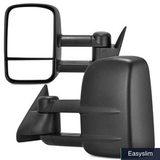 Towing Mirrors Pair Black Power Adjust Chevy Gmc 1988-2000 Pickup Towing Mirrors Pair Black Power Adjust Chevy Gmc 1988-2000 Pickup